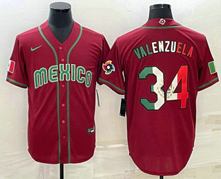 Men's Mexico Baseball #34 Fernando Valenzuela 2023 Red Blue World Baseball Classic Stitched Jerseys,We sell and wholesale Men's Mexico Baseball #34 Fernando Valenzuela 2023 Red Blue World Baseball Classic Stitched Jerseys on line form chian!